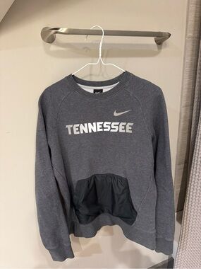 Nike Grey Tennessee Crew Sweatshirt with White Logo